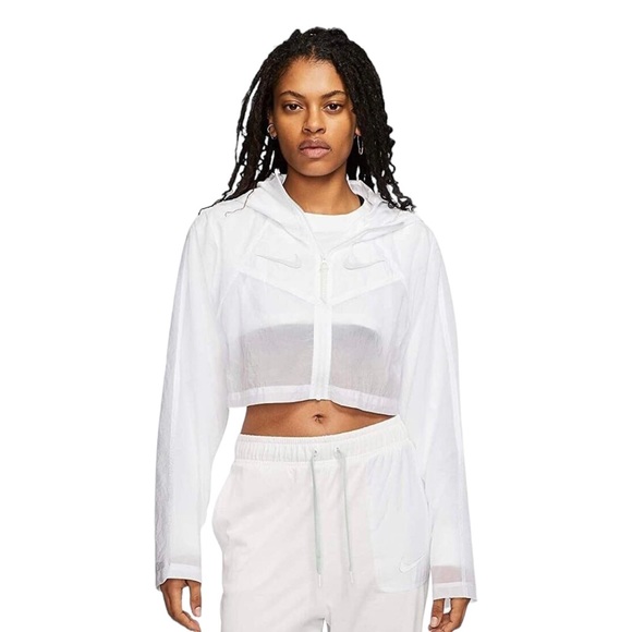 Nike Sportswear Women's Cropped  Woven Windbreaker Jacket Size S - Picture 7 of 16